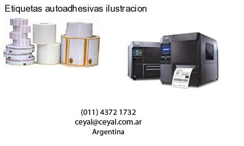 Etiquetas autoadhesivas ilustracion