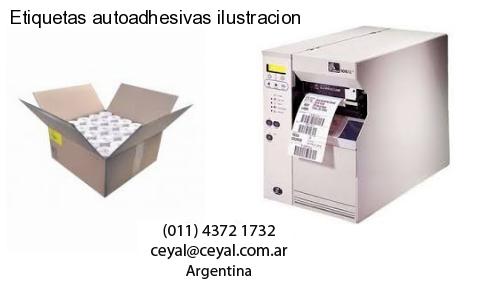 Etiquetas autoadhesivas ilustracion