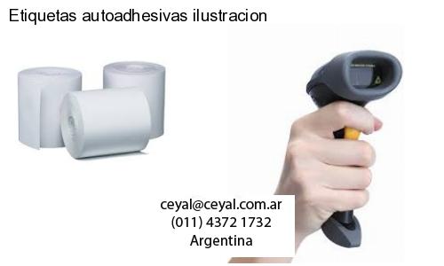 Etiquetas autoadhesivas ilustracion
