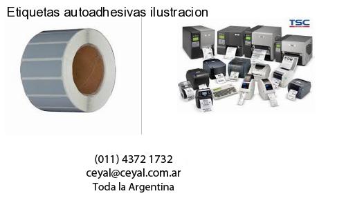 Etiquetas autoadhesivas ilustracion