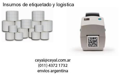 Insumos de etiquetado y logistica