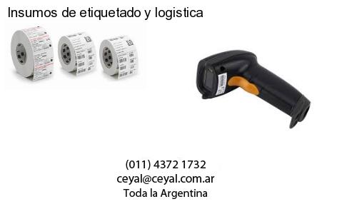 Insumos de etiquetado y logistica