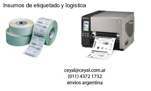 Insumos de etiquetado y logistica
