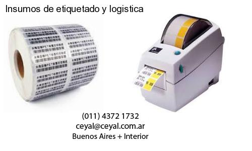 Insumos de etiquetado y logistica