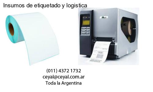 Insumos de etiquetado y logistica