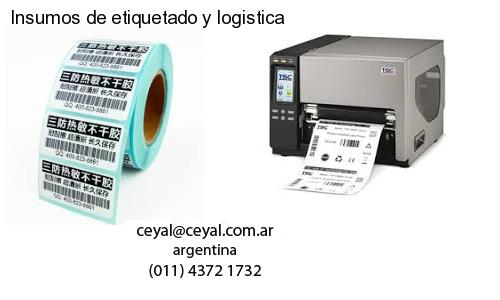 Insumos de etiquetado y logistica