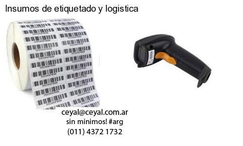 Insumos de etiquetado y logistica