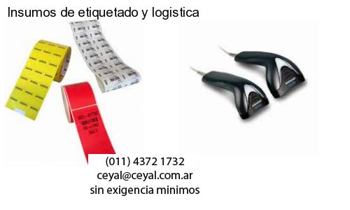 Insumos de etiquetado y logistica
