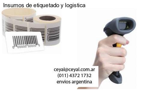 Insumos de etiquetado y logistica