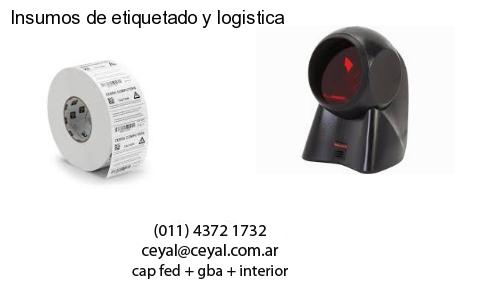 Insumos de etiquetado y logistica
