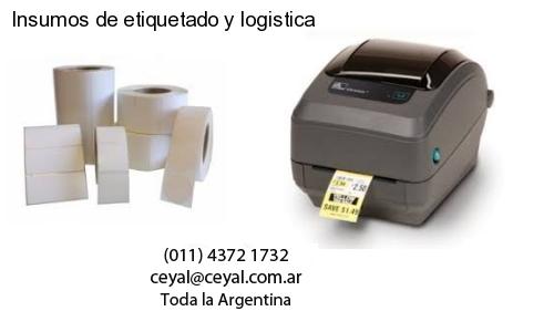 Insumos de etiquetado y logistica