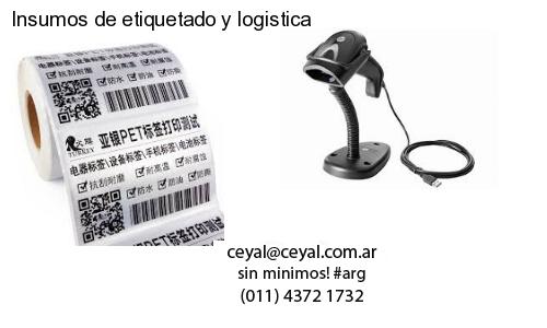 Insumos de etiquetado y logistica