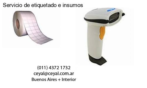 Servicio de etiquetado e insumos