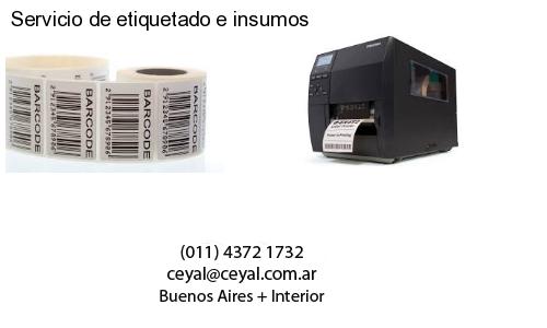 Servicio de etiquetado e insumos