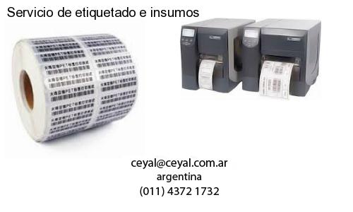 Servicio de etiquetado e insumos