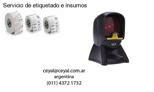 Servicio de etiquetado e insumos