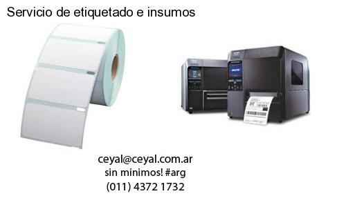 Servicio de etiquetado e insumos