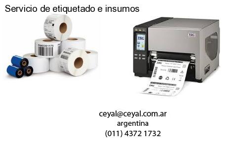 Servicio de etiquetado e insumos