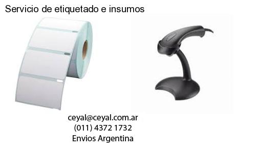 Servicio de etiquetado e insumos