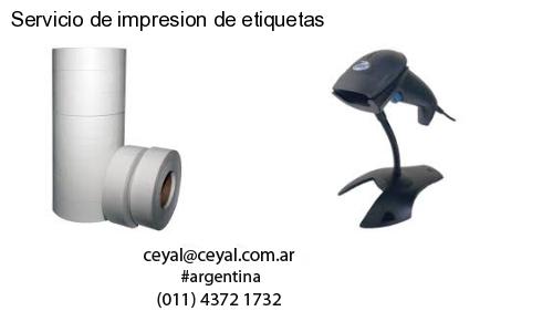 Servicio de impresion de etiquetas