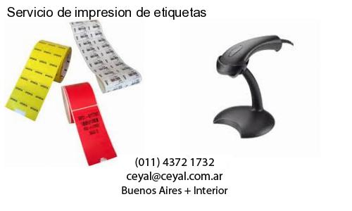 Servicio de impresion de etiquetas