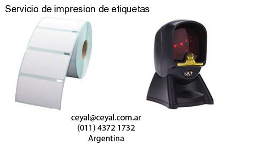 Servicio de impresion de etiquetas