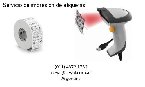 Servicio de impresion de etiquetas