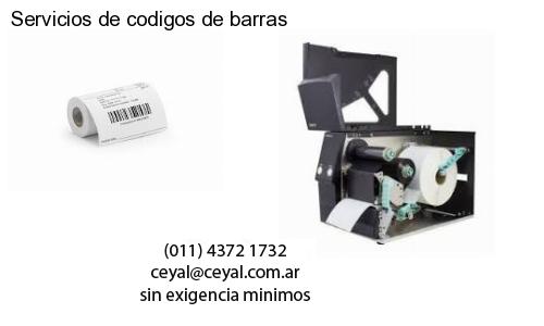 Servicios de codigos de barras