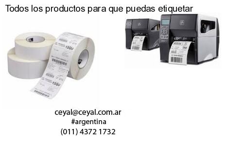 Todos los productos para que puedas etiquetar