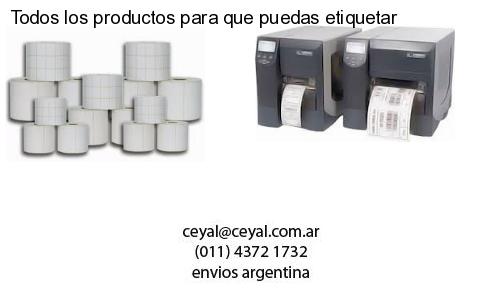 Todos los productos para que puedas etiquetar