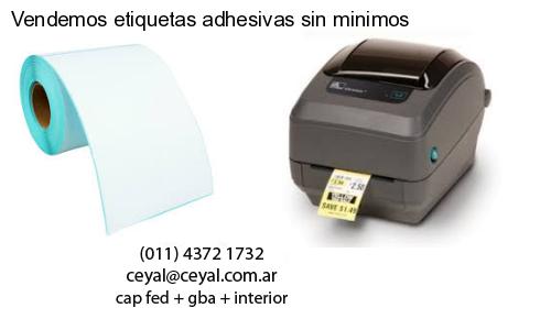 Vendemos etiquetas adhesivas sin minimos