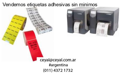 Vendemos etiquetas adhesivas sin minimos