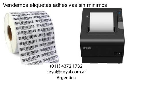 Vendemos etiquetas adhesivas sin minimos