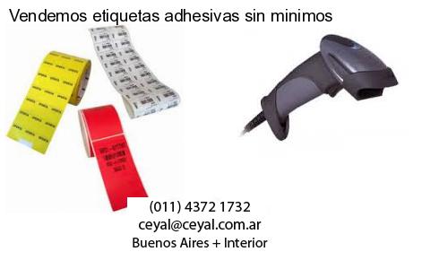 Vendemos etiquetas adhesivas sin minimos