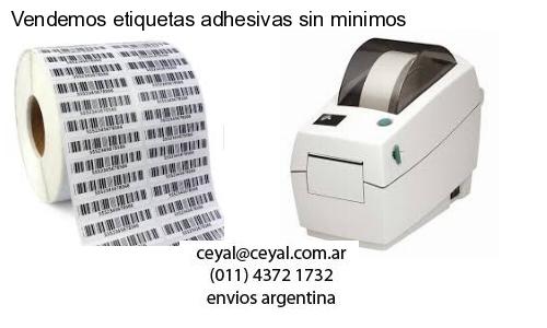Vendemos etiquetas adhesivas sin minimos