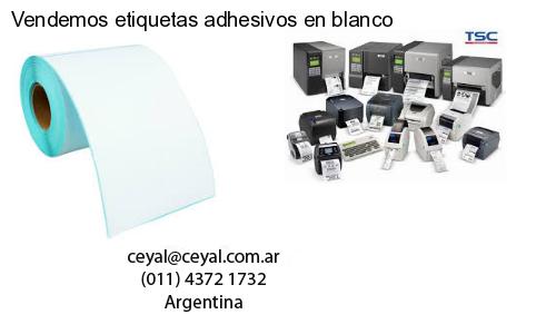 Vendemos etiquetas adhesivos en blanco