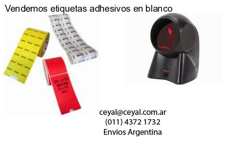 Vendemos etiquetas adhesivos en blanco