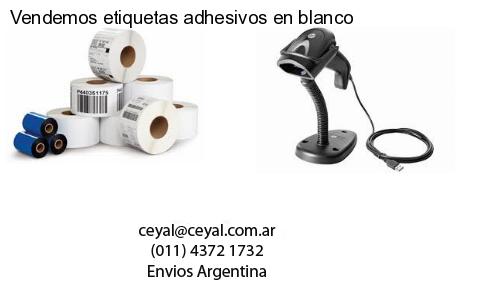 Vendemos etiquetas adhesivos en blanco