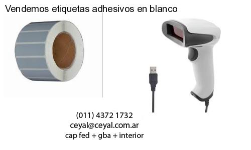 Vendemos etiquetas adhesivos en blanco