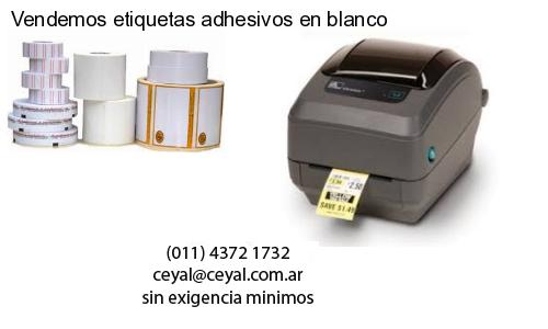 Vendemos etiquetas adhesivos en blanco