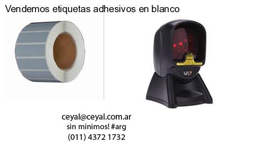 Vendemos etiquetas adhesivos en blanco