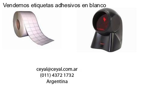 Vendemos etiquetas adhesivos en blanco