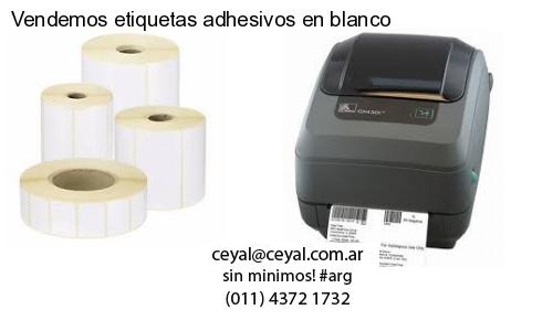 Vendemos etiquetas adhesivos en blanco
