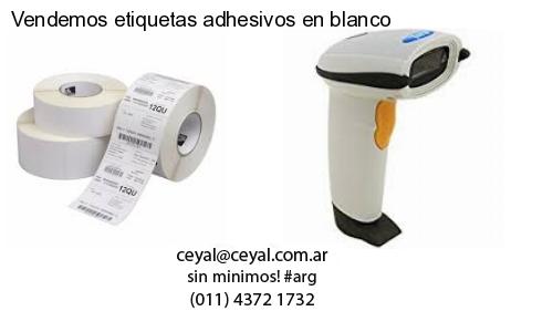 Vendemos etiquetas adhesivos en blanco
