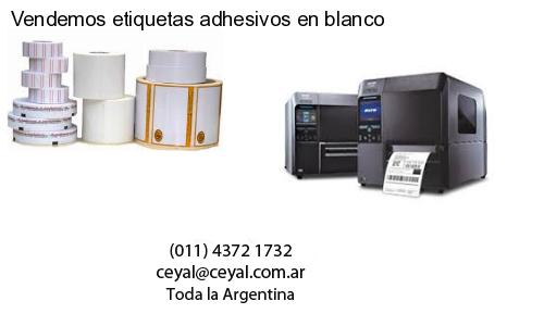 Vendemos etiquetas adhesivos en blanco