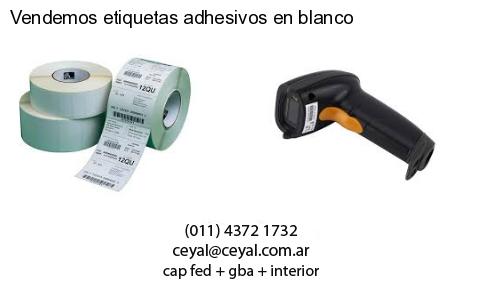 Vendemos etiquetas adhesivos en blanco