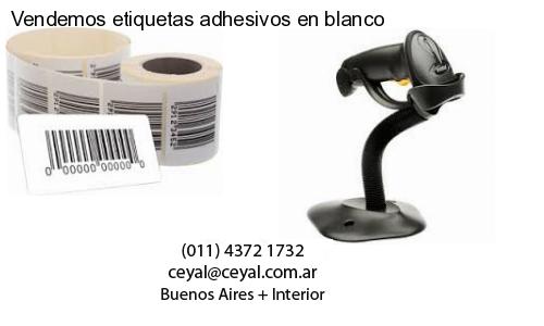 Vendemos etiquetas adhesivos en blanco