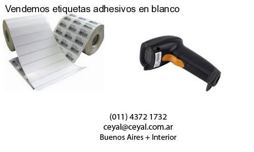 Vendemos etiquetas adhesivos en blanco