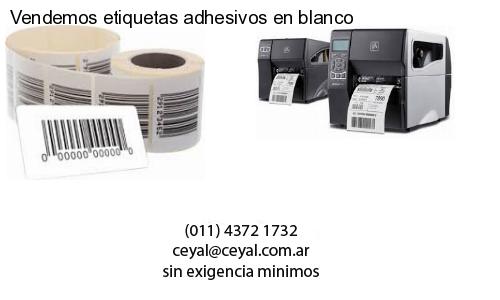 Vendemos etiquetas adhesivos en blanco