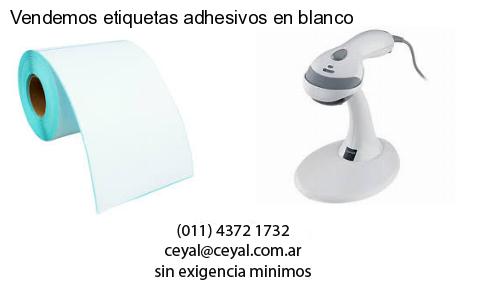 Vendemos etiquetas adhesivos en blanco